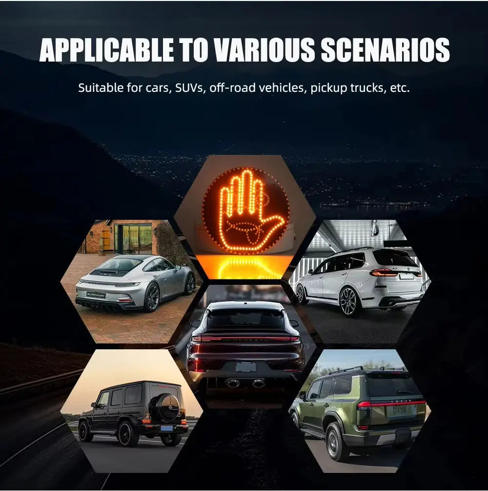 Funny LED Lamp Gesture Light with Remote for Car - Babarify