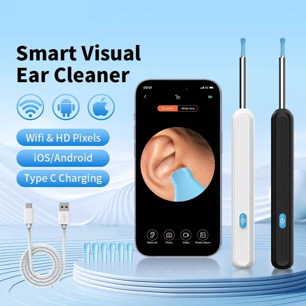 Wireless Ear Wax Removal Tool Camera – LED Light & Smart Cleaning Kit - Babarify