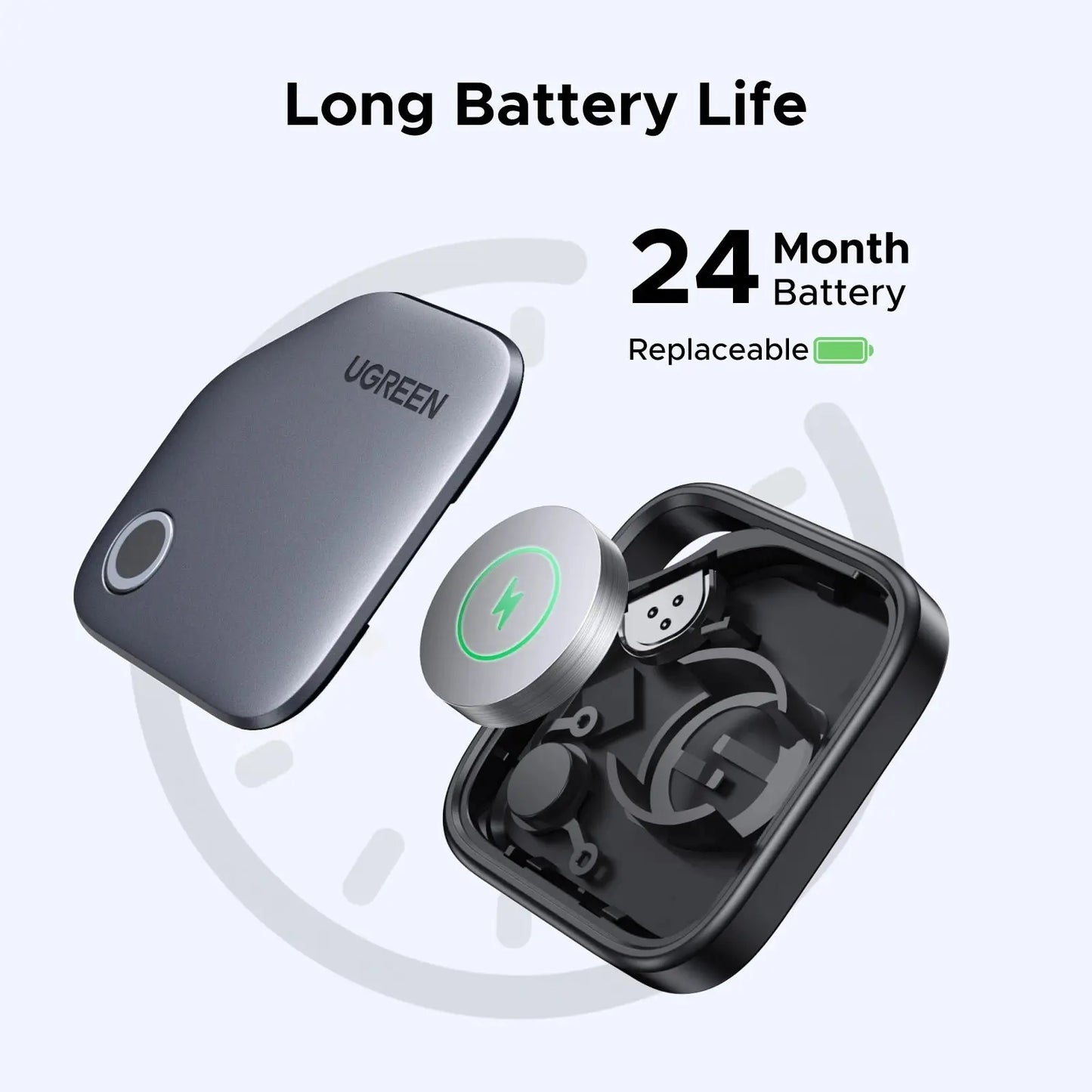 Air Tag, Smart Tag Bluetooth Tracker and Key Finder for Apple iOS with 1-Year Battery Babarify