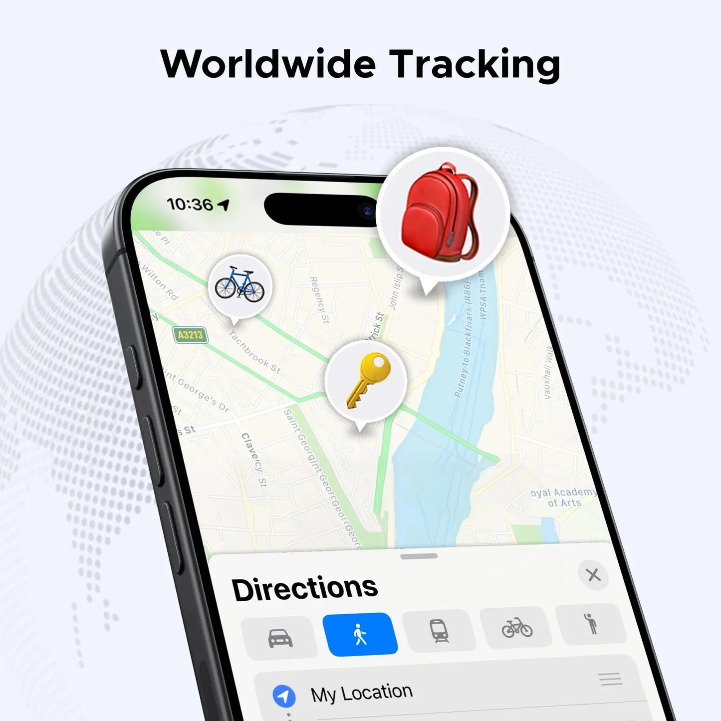 Air Tag, Smart Tag Bluetooth Tracker and Key Finder for Apple iOS with 1-Year Battery Babarify