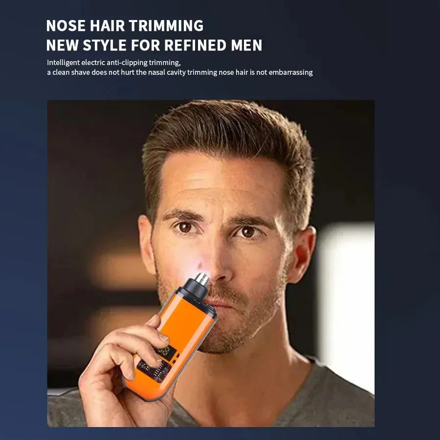 2 In 1 Electric Portable Ear And Nose Hair Trimmer Clipper 2024 Professional Painless Portable Eyebrow For Men Babarify