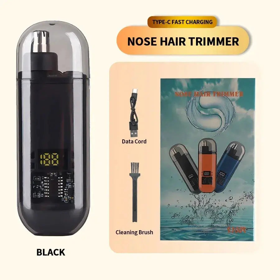 2 In 1 Electric Portable Ear And Nose Hair Trimmer Clipper 2024 Professional Painless Portable Eyebrow For Men Babarify