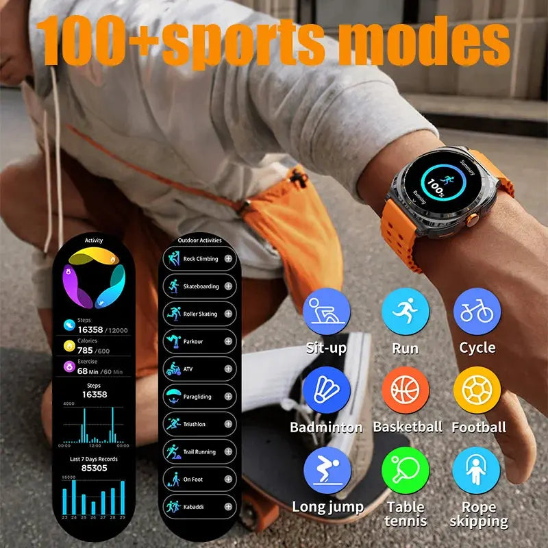 Wireless Bluetooth Smart Watch with TWS Earphones 2-in-1 - Babarify