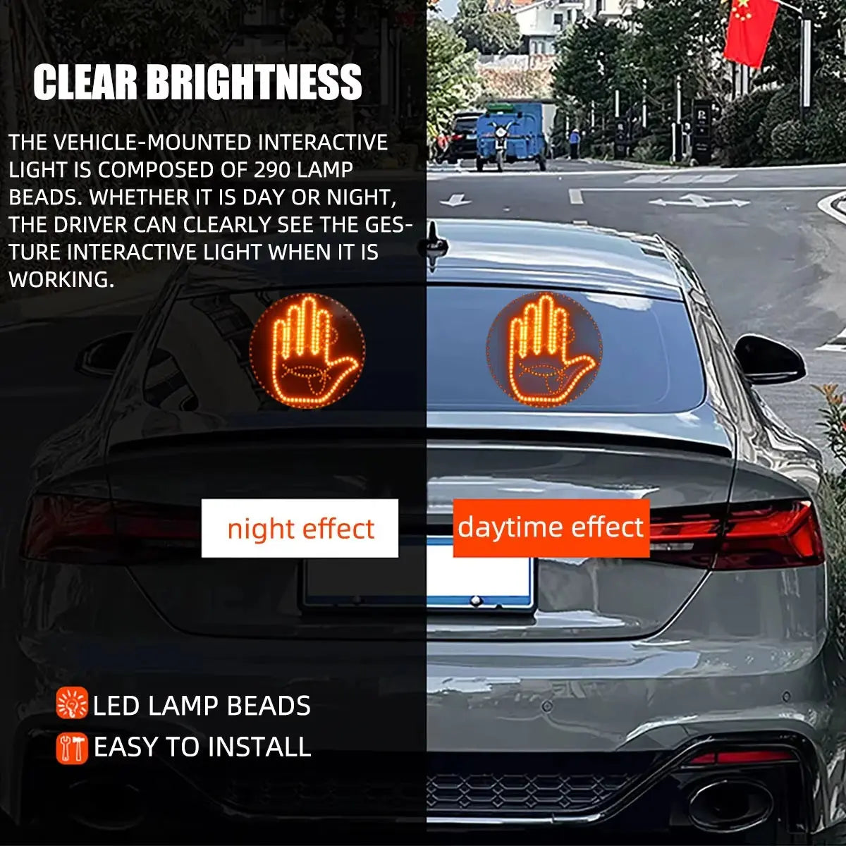 Funny LED Lamp Gesture Light with Remote for Car - Babarify