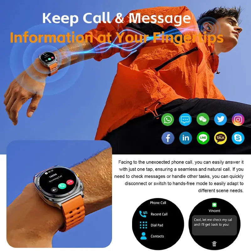Wireless Bluetooth Smart Watch with TWS Earphones 2-in-1 - Babarify