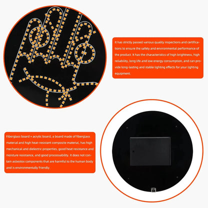 Funny LED Lamp Gesture Light with Remote for Car -   Babarify