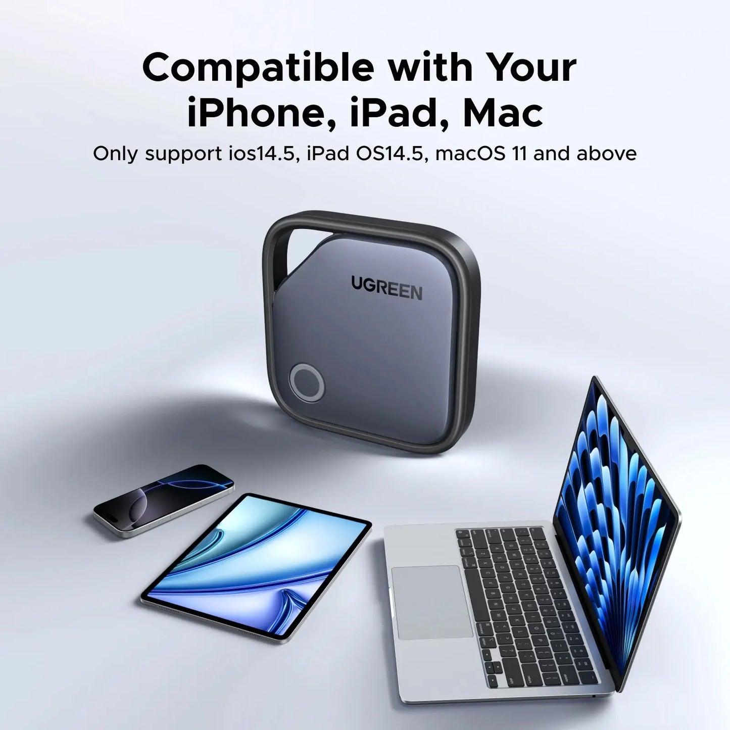 Air Tag, Smart Tag Bluetooth Tracker and Key Finder for Apple iOS with 1-Year Battery Babarify