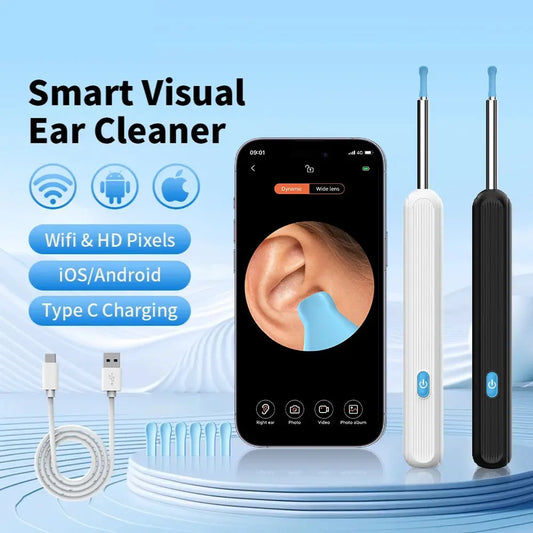 Wireless Ear Wax Removal Tool Camera – LED Light & Smart Cleaning Kit - Babarify 