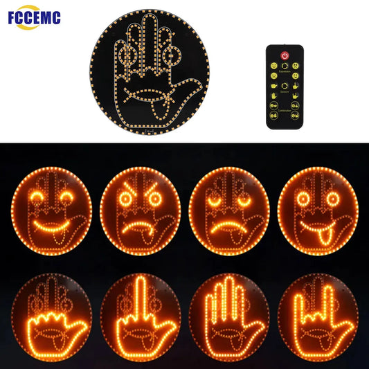Funny LED Lamp Gesture Light with Remote for Car -   Babarify