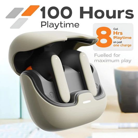 TWS Wireless Bluetooth Earphones Dual Mic ENC Noise Cancelling - Babarify 