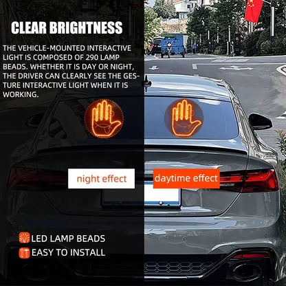 Funny LED Lamp Gesture Light with Remote for Car -   Babarify