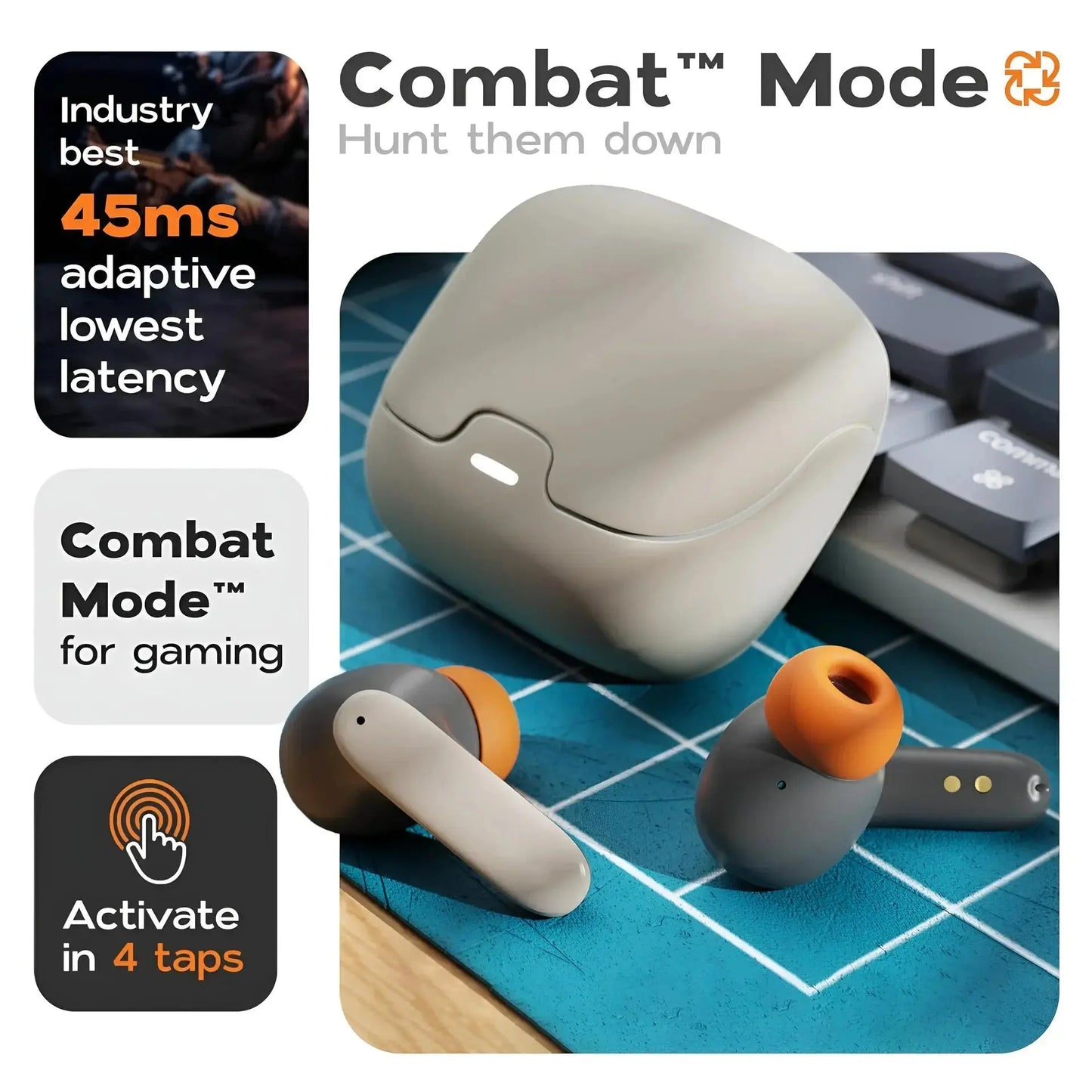 TWS Wireless Bluetooth Earphones Dual Mic ENC Noise Cancelling - Babarify 